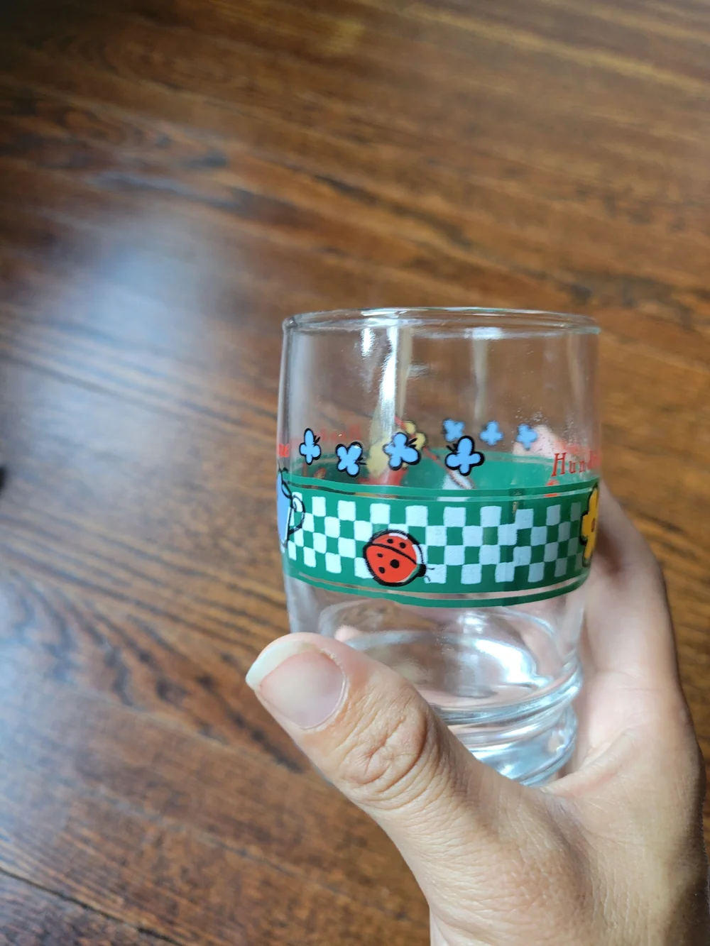 Disney WINNIE the POOH Anchor Hocking Vintage 3.5” Juice Glass 8 oz